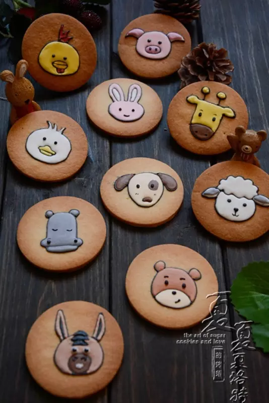 5种森林小动物饼干
