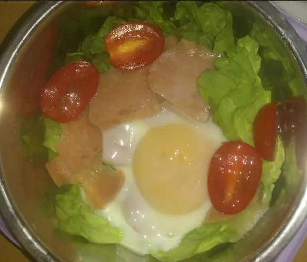 （无油减肥餐）鸡蛋火腿吐司