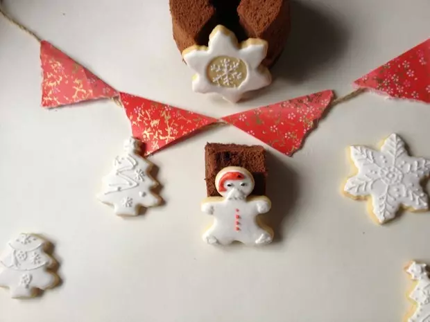 圣诞~为你画一块小饼干，美味又漂亮