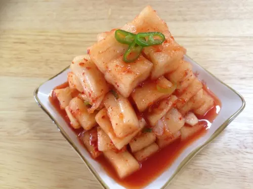 韩式辣萝卜块泡菜깍두기