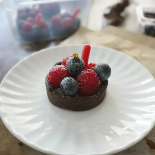 树莓巧克力塔Chocolate Tart with Raspberry