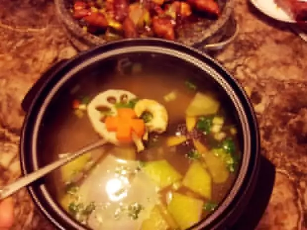 牛肉 虾仁 萝卜素汤