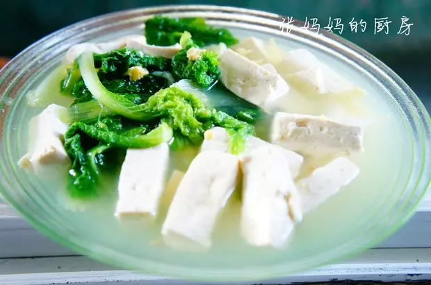 小白菜豆腐湯