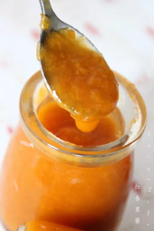 自製「紅杏果醬」，酸甜開胃一個香