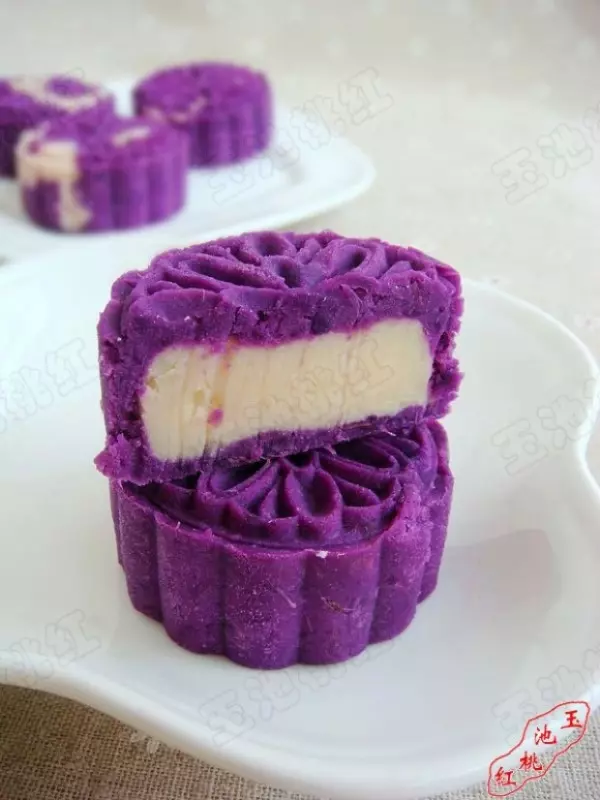 紫薯芸豆月餅