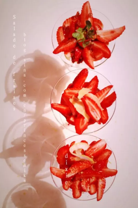 糖渍草莓沙拉