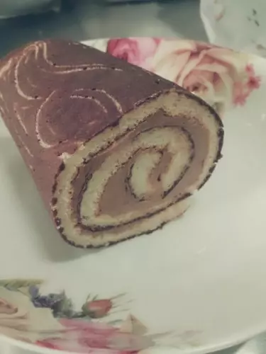 巧克力木纹蛋糕卷