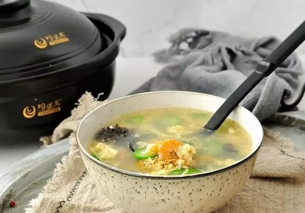 海參花蛋湯的做法