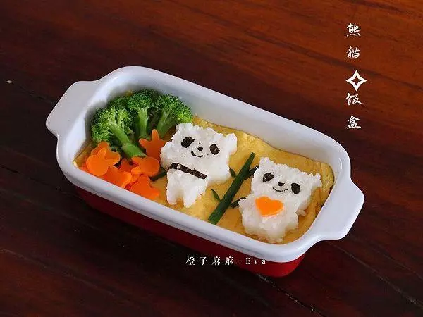 熊猫饭盒的做法