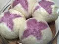 心花开紫薯馒头的做法
