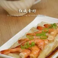 豆腐蒸虾的做法