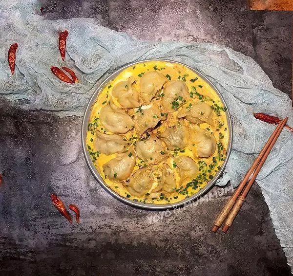 韭菜肉抱鸡蛋煎饺的做法