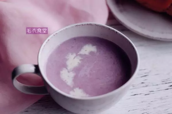 紫薯燕麦牛奶粥的做法