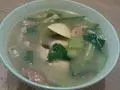 青菜白蛤肉片汤的做法