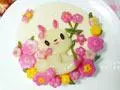 大家都喜欢的超萌漂亮的----兔子米糕蛋糕的做法