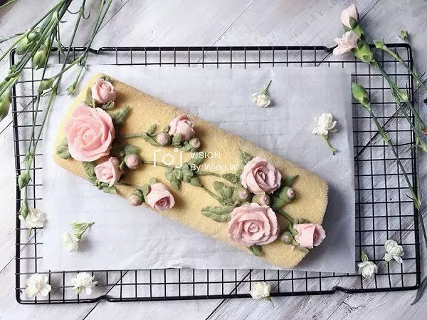 立体玫瑰花蛋糕卷的做法