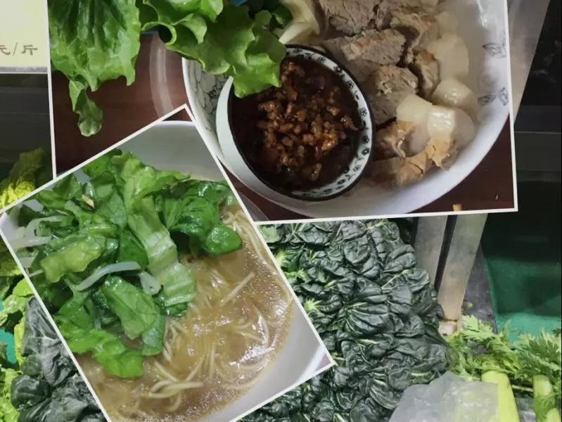 韩式包肉+肉汤面