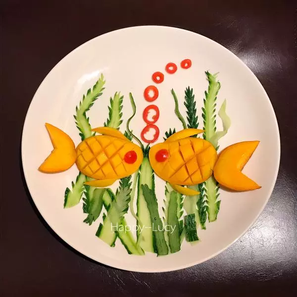 芒果鱼果盘