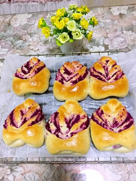 紫薯樹葉麵包
