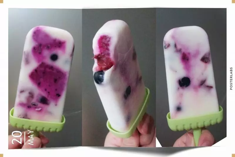 懒人法酸奶水果冰棍