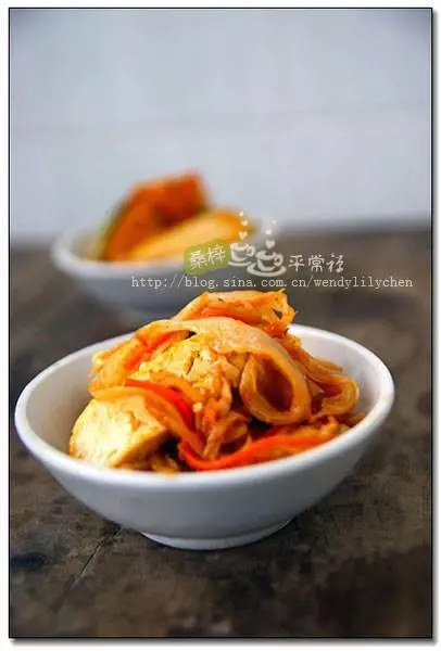 韩式泡菜炒豆干