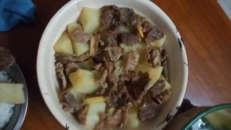 [快手菜]土豆蒸瘦肉