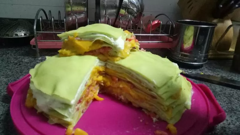 斑斕千層蛋糕