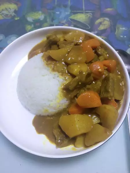 咖喱土豆牛肉蓋飯