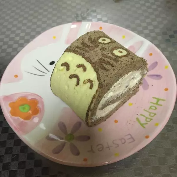 龙猫蛋糕卷