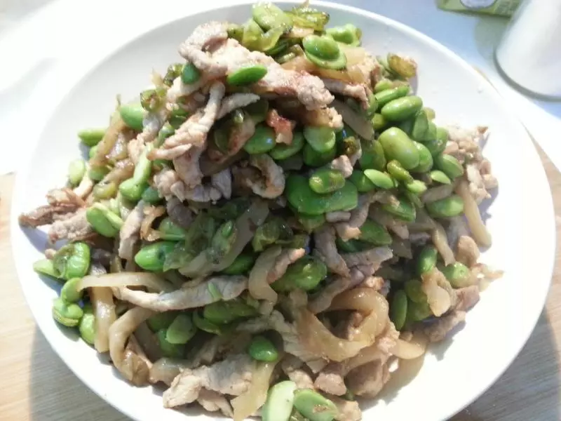 毛豆榨菜炒肉絲