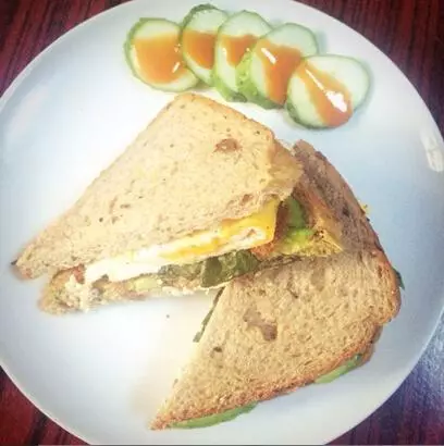 【元气早餐】牛油果鸡蛋三明治