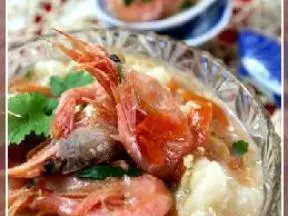 北极甜虾疙瘩汤