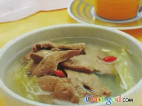 大白菜猪肝汤