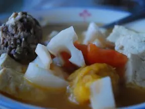 香藕豆腐丸子汤