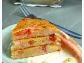 番茄虾仁鸡蛋饼