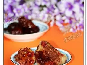 蜜枣梅肉红豆粽子