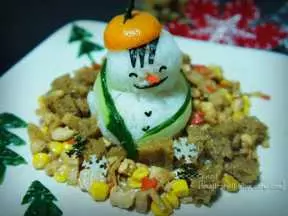 趣味饭之雪人饭团