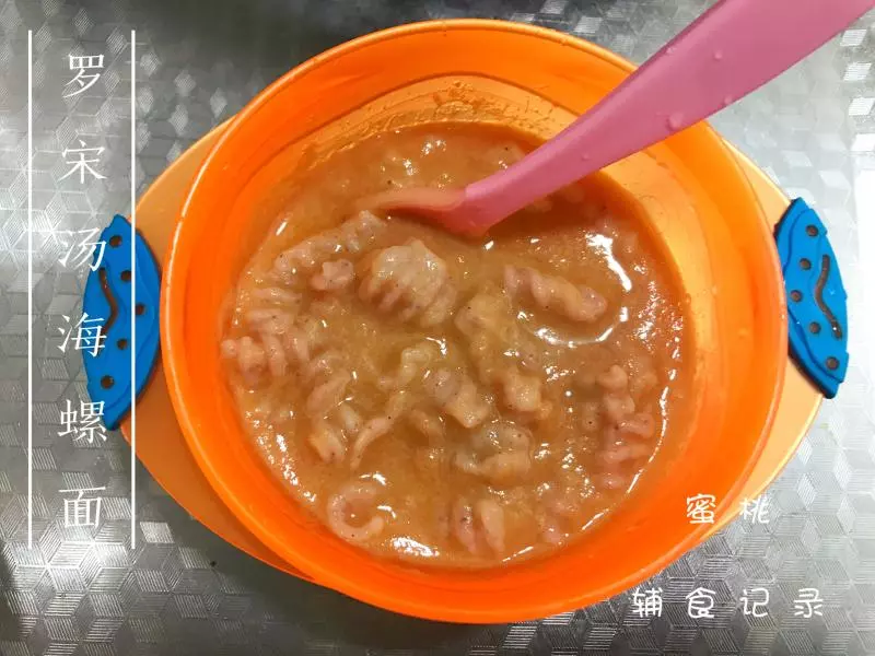 寶寶輔食：羅宋湯海螺面