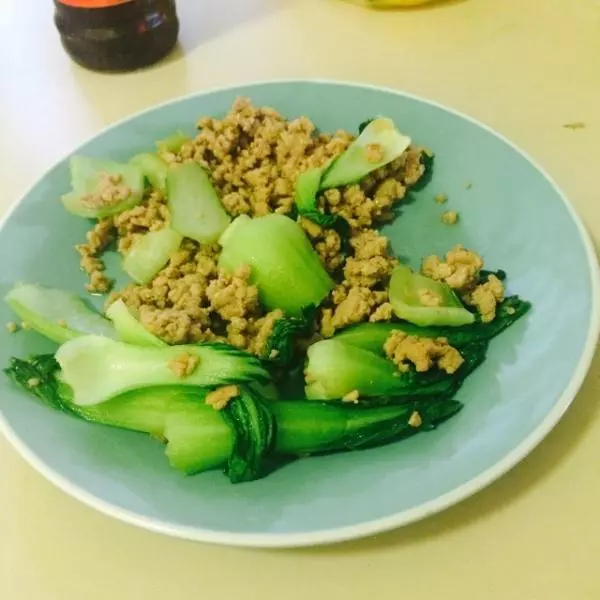 上海白菜炒肉糜【超簡單