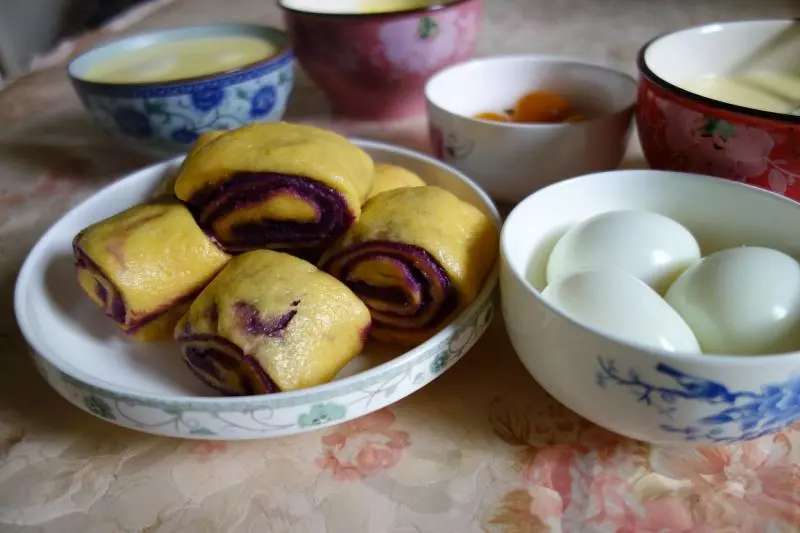 紫薯玉米馒头