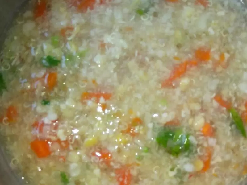藜麦海鲜玉米粥