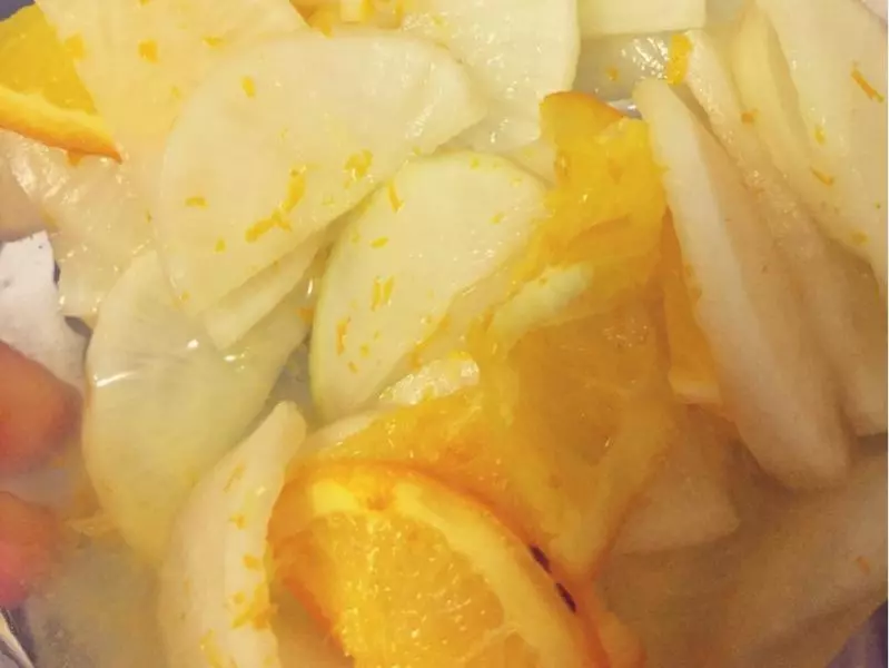 橙香萝卜渍快手腌萝卜