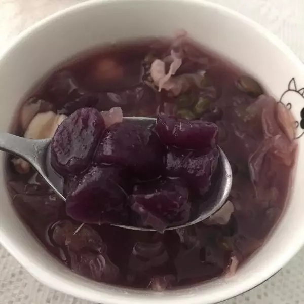 紫薯丸五品甜汤