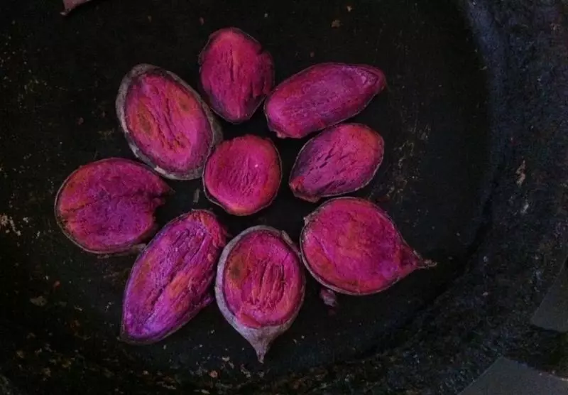 平底鍋版紫薯干