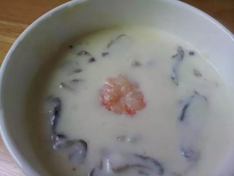 虾仁奶油蘑菇汤