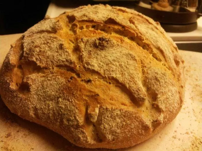 面包机揉出来的意式榛子乡村面包