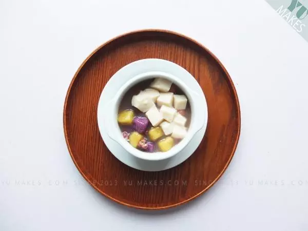 薯圆布丁红豆汤