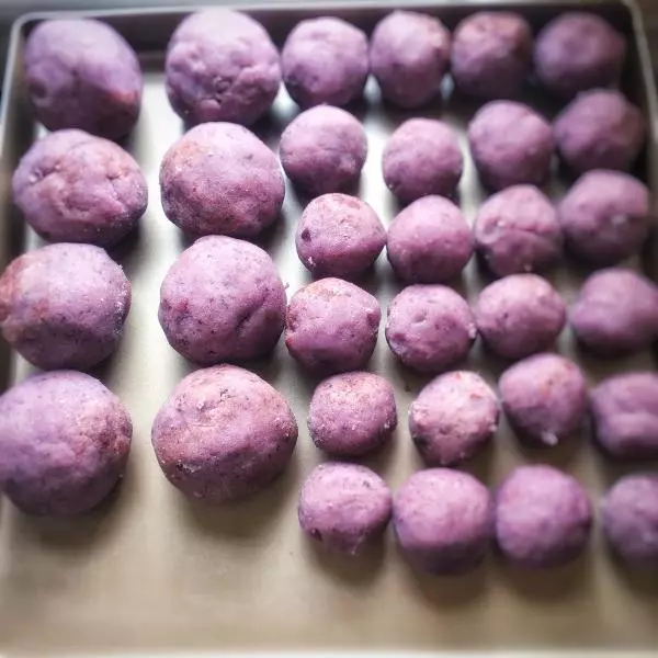 豆渣紫薯馅