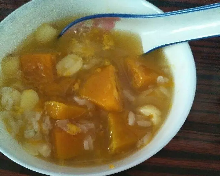 南瓜莲子糯米汤