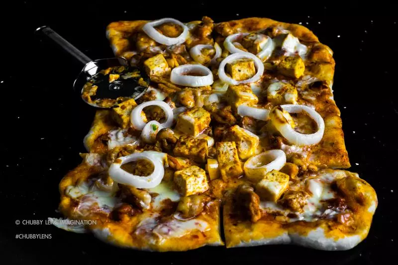 大闹天竺之“印度风情打卤馕” - 黄油鸡披萨